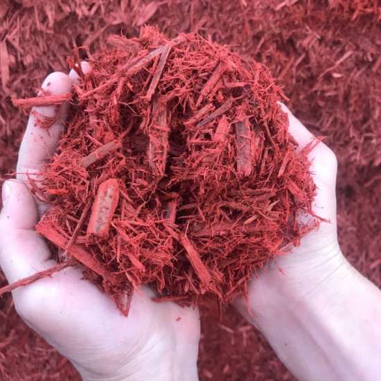 Color enhanced Red Mulch